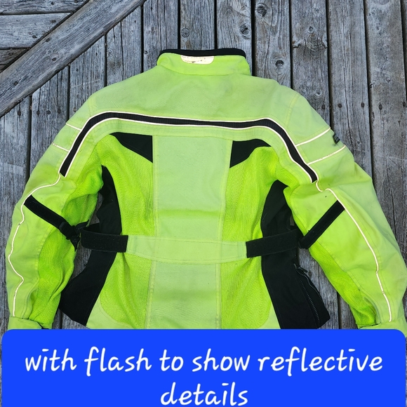 OLYMPIA Vented Motorcyle Jacket~L - Picture 13 of 16